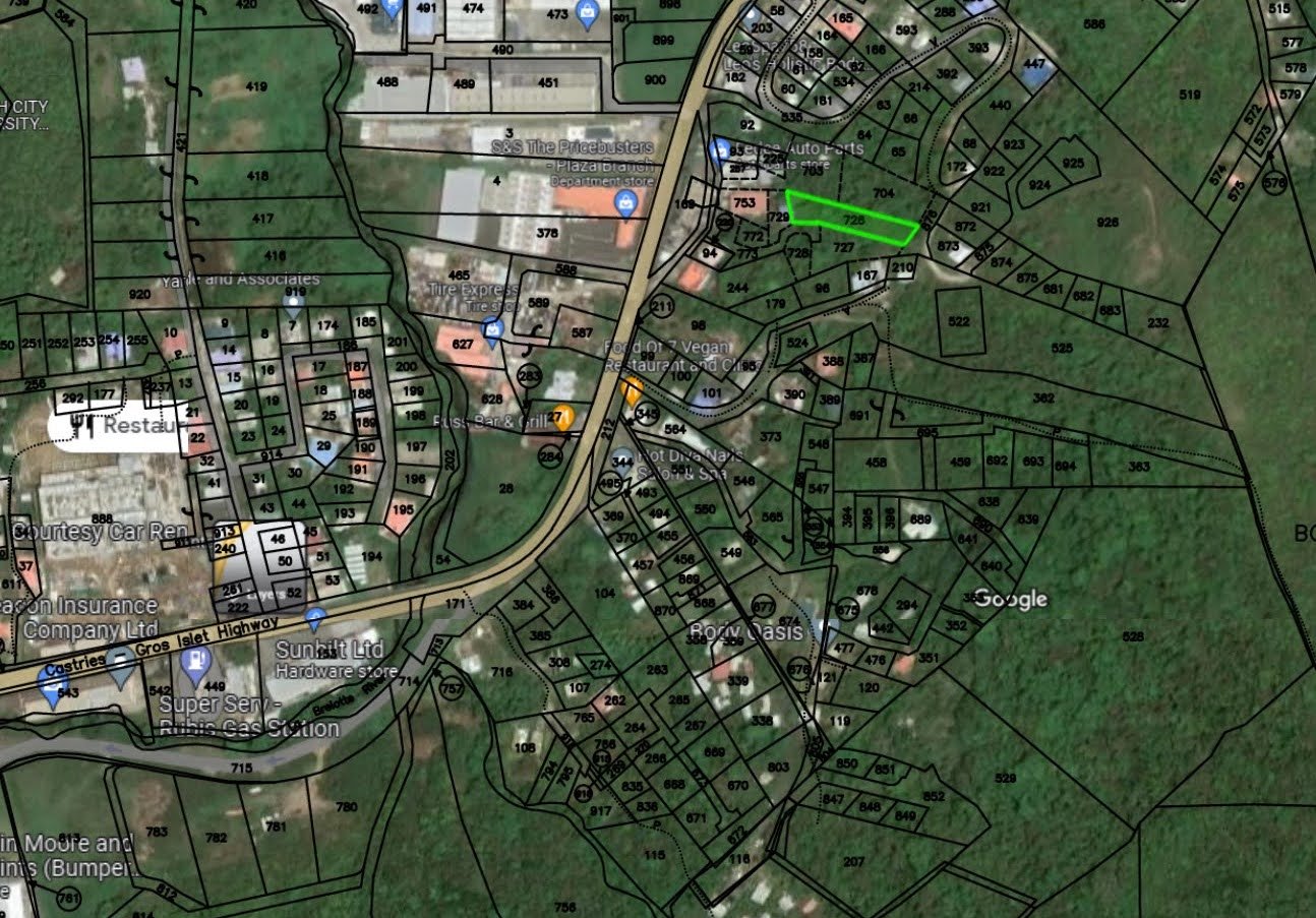 Satellite view of Great Valued Land for sale in Bois D'Orange