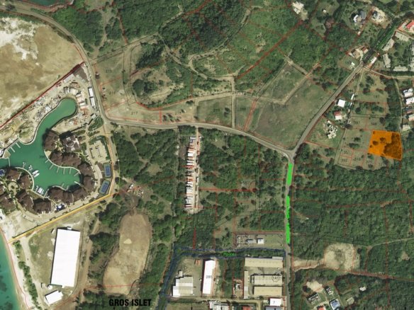 Satellite view of Satellite view of Land For Sale In Bellvue, Gros-Islet 2