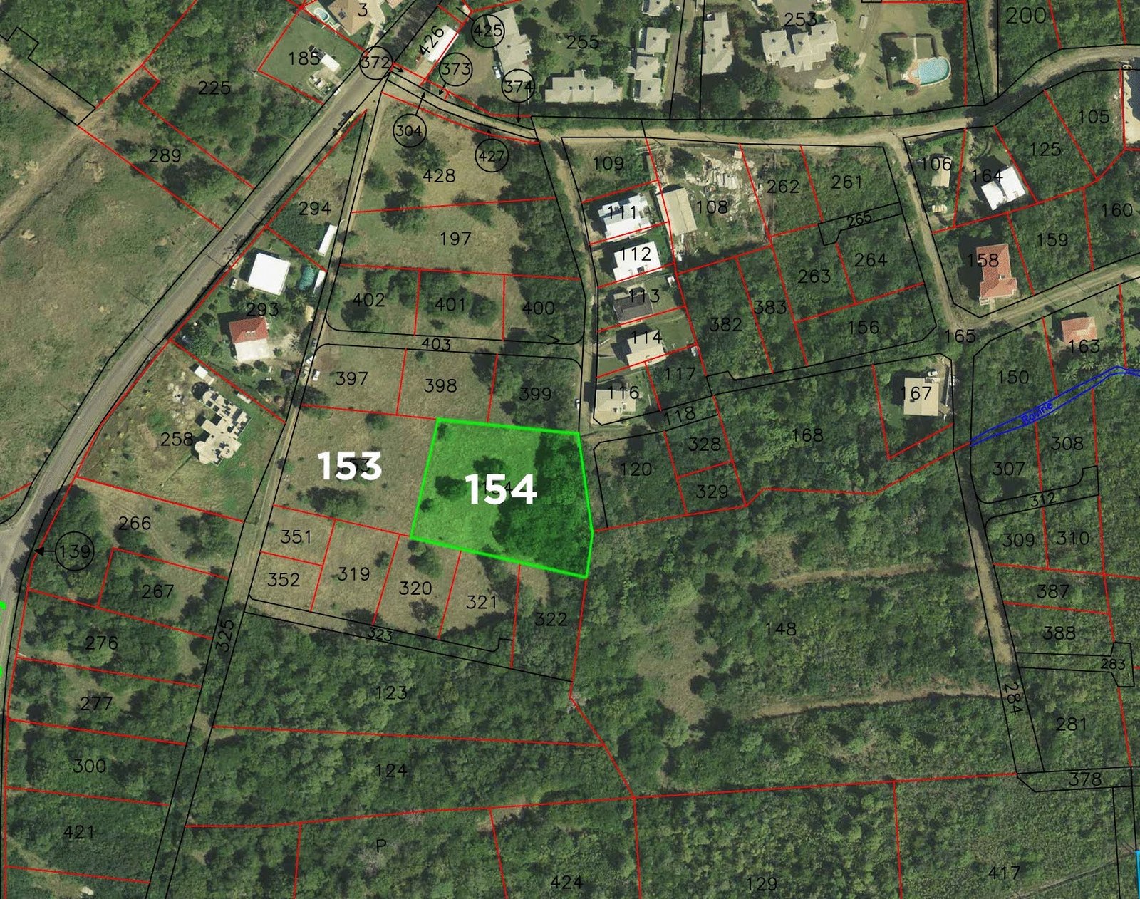 Satellite view of Land For Sale In Bellvue, Gros-Islet
