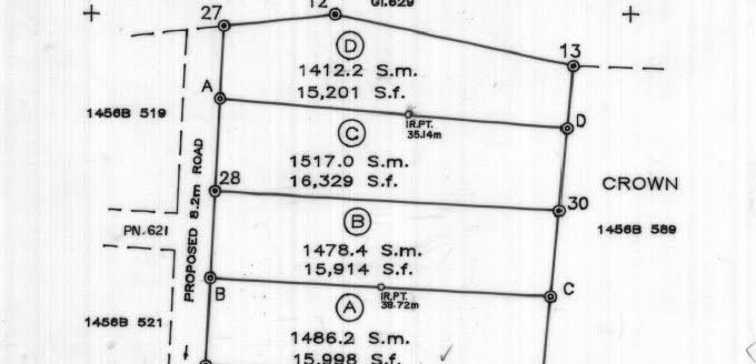 Map of 16,000 Plus Sq Ft In Beausejour, Gros Islet For Sale