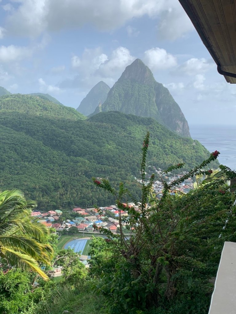 30 acres of land for sale overlooking The Pitons