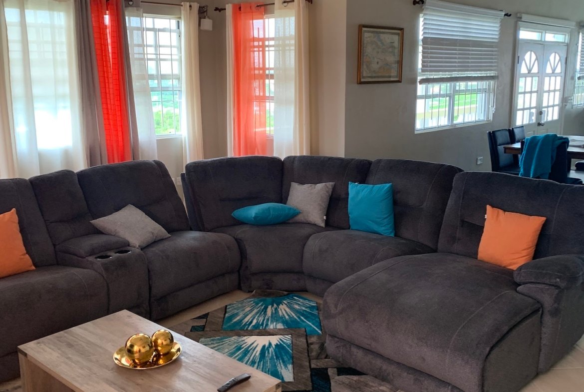Living Room of Home for Sale in Esperance Estate, Beausejour Gros Islet