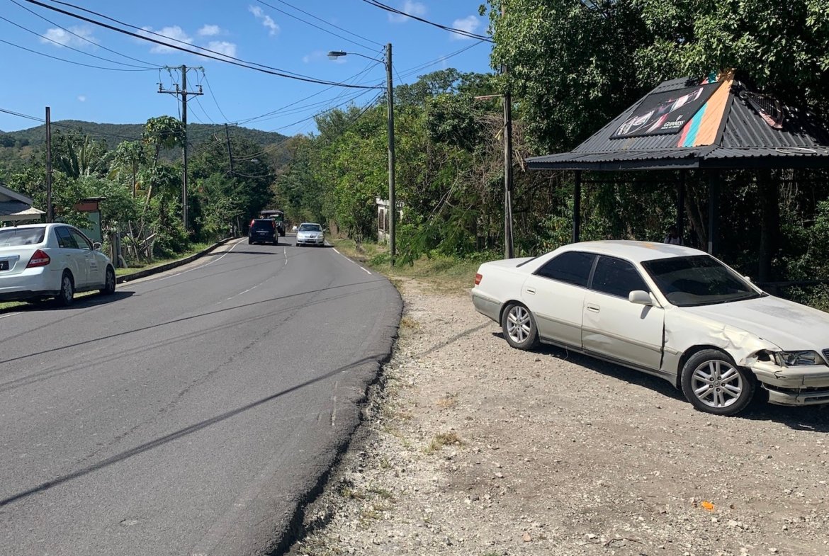 Beachfront Land for Sale in Anse La Raye St Lucia - Street View