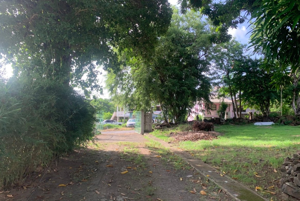 Driveway of Land of Home and Mixed-Use Land for Sale in Gros Islet