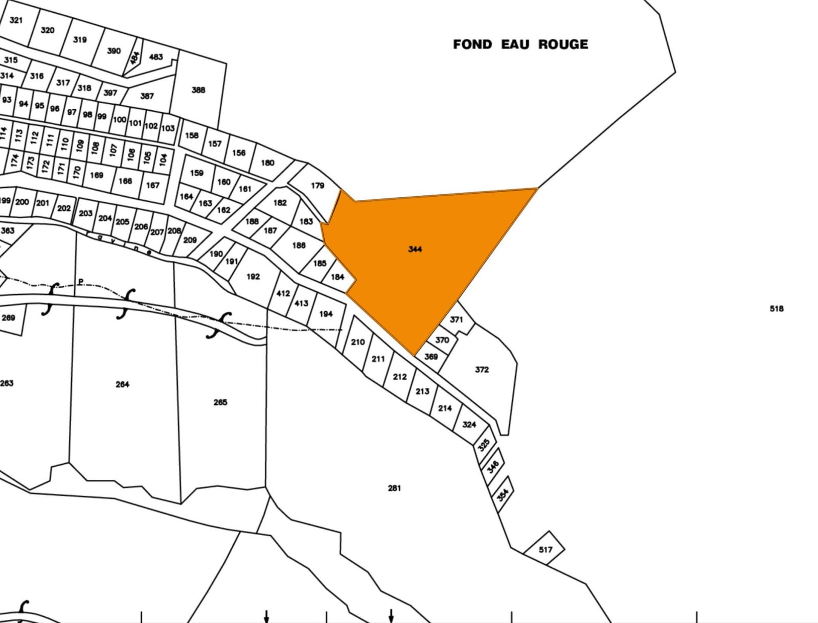 Map of Land for sale in Anse La Raye