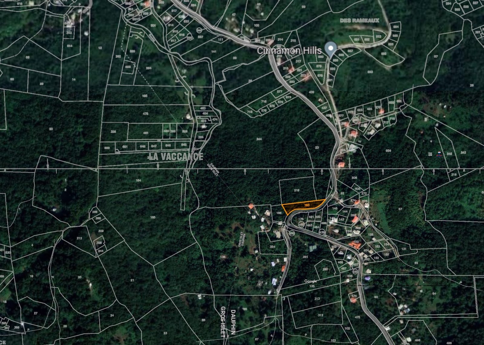 Satellite view of Beautiful Land for Sale in Gated Community located in Monchy