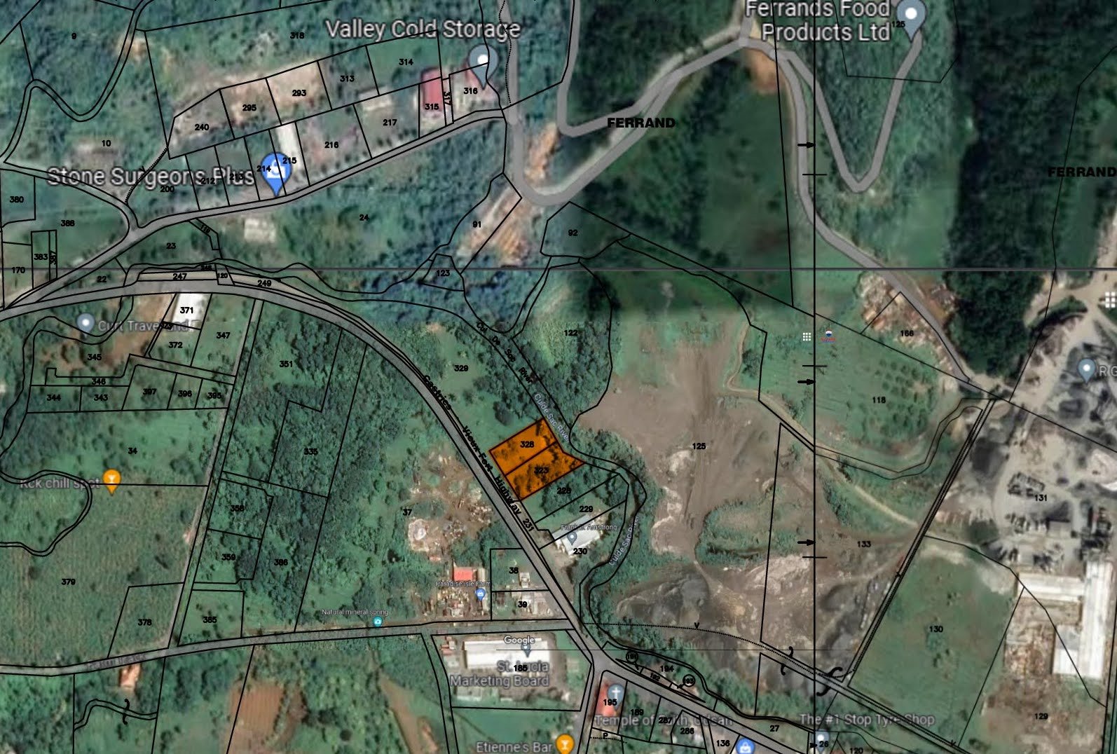 Commercial Land for Sale in Cul-de-Sac, Castries - Two lots for sale