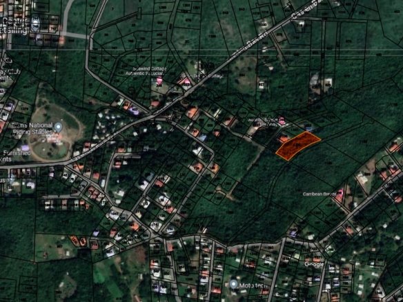 Satellite view Ocean View - Land For Sale in Cas-en-Bas Gros-Islet