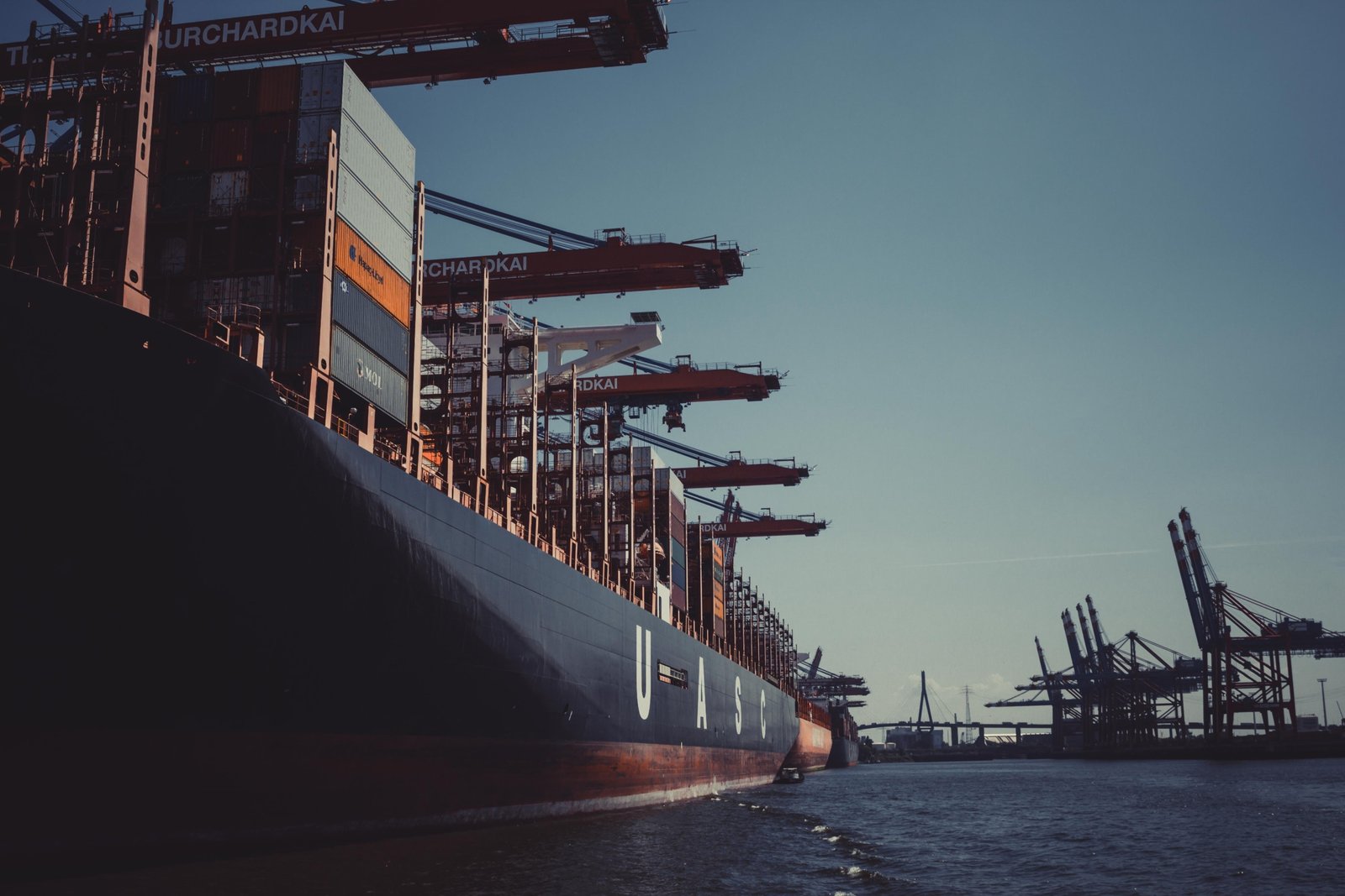 imports on a barge