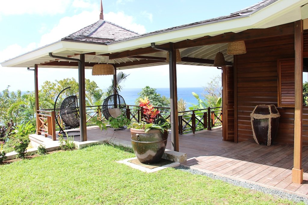 Patio of Luxury Villa For Sale in Marigot Bay, Saint Lucia