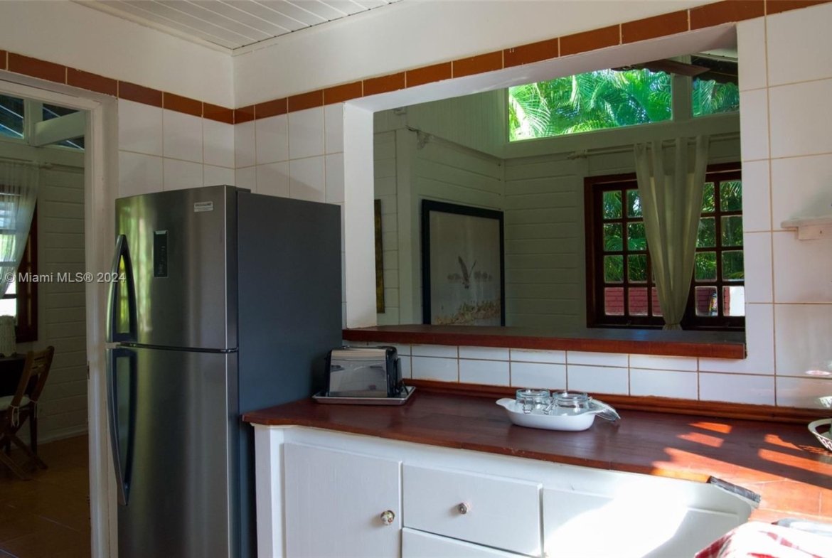 Kitchen of Home with large Jacuzzi in Dominican Republic