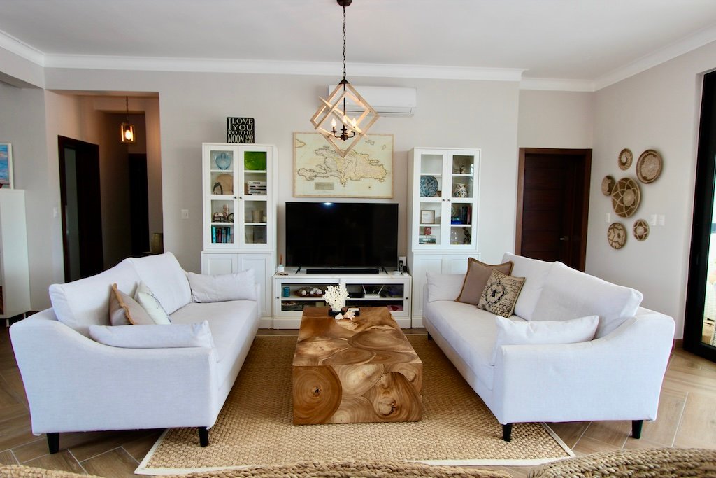 Living Room of Sosua Ocean Village Apartment For Sale in Dominican Republic